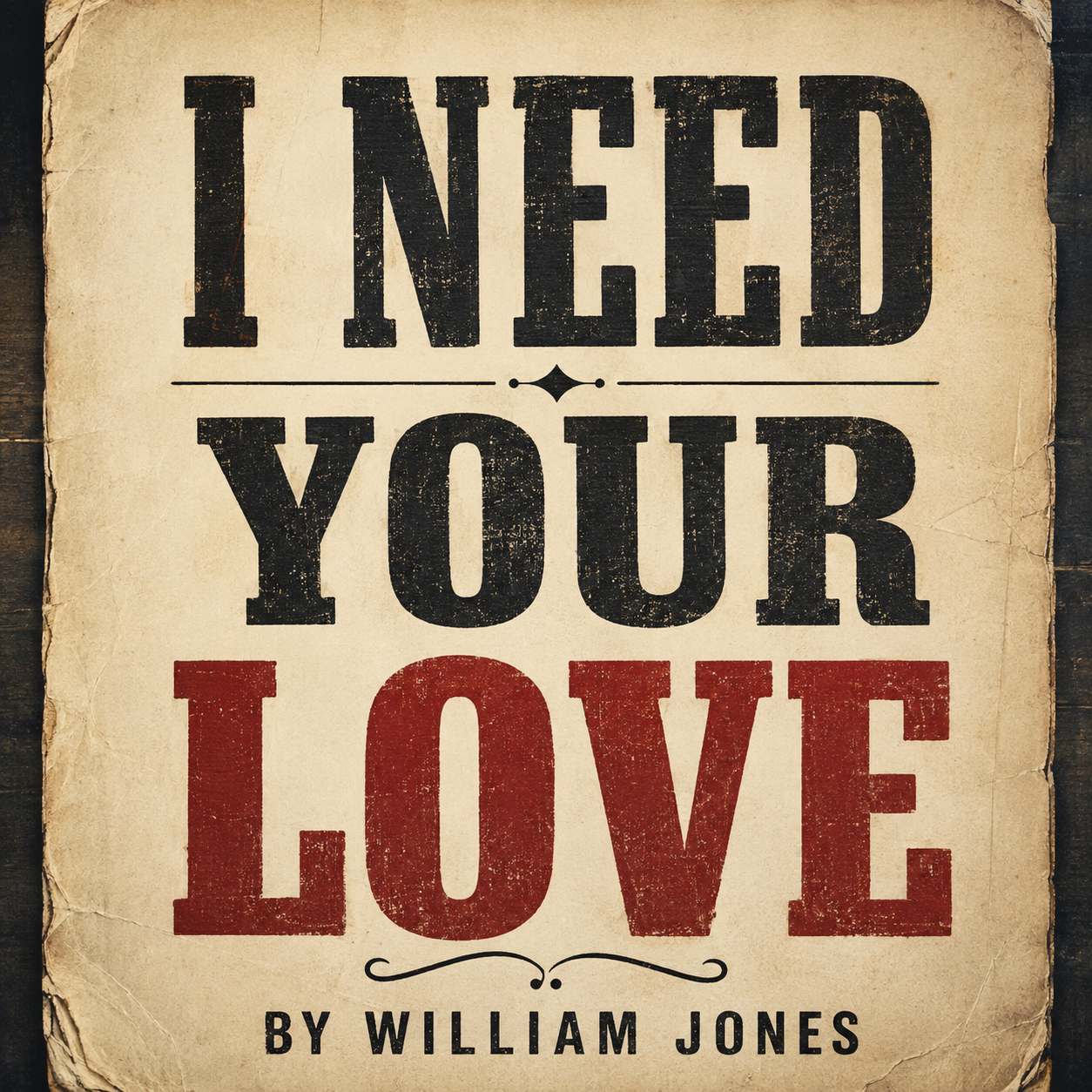 I need your love cover artwork